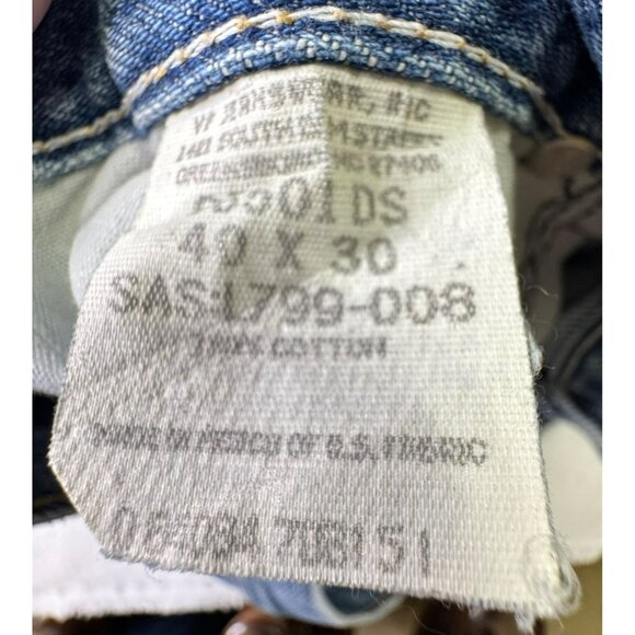 Vintage Wrangler Authentics Mens 40x30 (39x30 actual) Relaxed Fit Denim Jeans - Picture 8 of 10